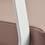 Gabbiano Friseurstuhl Porto Weiß Beige 5