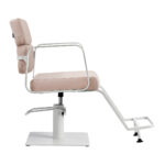 Gabbiano Friseurstuhl Porto Weiß Beige 3