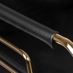 Gabbiano Friseurstuhl Prato Gold - Schwarz 4