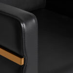Gabbiano Friseurstuhl Toledo Gold Schwarz 4