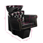 Gabbiano Friseurwaschanlage Berlin Schwarz / Schwarze Schüssel 1