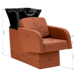 Gabbiano Friseurwaschanlage Elda Brown 7