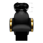 Gabbiano Friseurwaschanlage Malaga Gold Und Schwarz 9