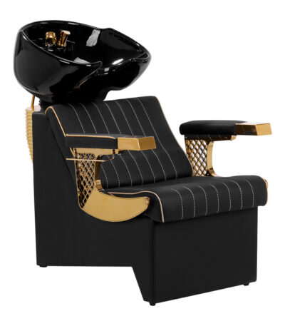 Gabbiano Friseurwaschanlage Marcus Gold Schwarz