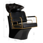 Gabbiano hair washer Prato Gold - Black 10