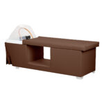 Gabbiano Head Spa Malediven Haarwäsche Bett Braun