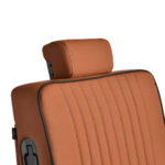 Gabbiano Levi Friseurstuhl Mit Schwarzem Gestell Und Brauner Rückenlehne Ohne Ziernähte 9