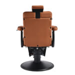 Gabbiano Levi Friseurstuhl Mit Schwarzem Gestell Und Brauner Rückenlehne Ohne Ziernähte 2