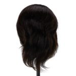 Gabbiano Wz3 Friseur-Übungskopf, Naturhaar, Farbe 1#, Länge 8" – Bild 3