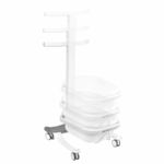 Komfortables Pediküre-Tablett Auf Rollen Mit Hebefunktion 3