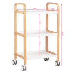 Cosmetic table Hs09 Wood - White 4