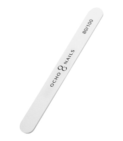 Ocho Nails Gerade Feile 80/100 10 Stück.