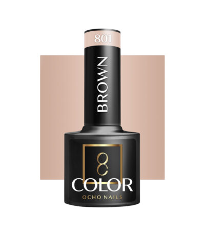 Ocho Nails Hybrid-Nagellack Braun 801 -5 G