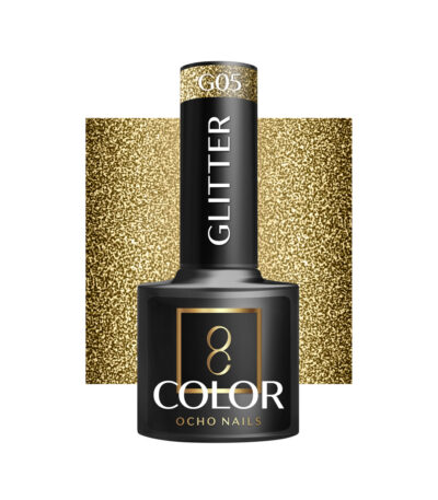 Ocho Nails Hybrid-Nagellack Mit Glitzer G05 -5 G