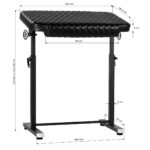 Pro Ink 718 Tattoo Armlehne Schwarz Gesteppt B 7