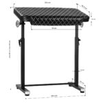 Pro Ink 718 Tattoo Armlehne Schwarz Gesteppt W 7