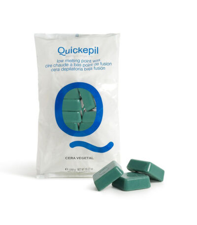 Quickepil Enthaarungswachs Hart Ohne Streifen Für Die Pflanzliche Enthaarung 1 Kg Grün