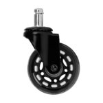 Roll Speed ​​Hockerrollen, Schwarz, Zum Aufstecken, 5Er-Set – Bild 3