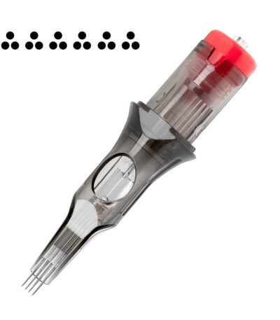 Tattoo-Kartusche El Cartel V2 - 6 Inrow 0.35 3Rl Long Taper 10 Stück.