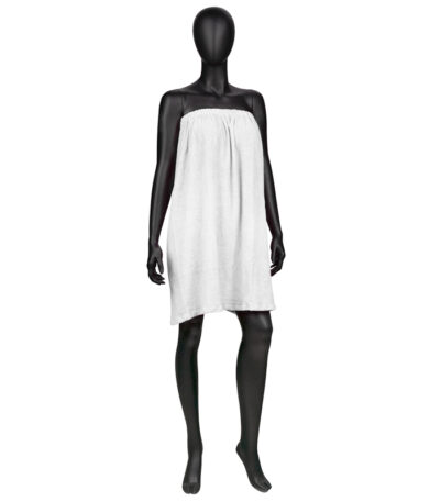 Weißer Frottee-Umhang Nr. 1