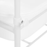 Weißes Pediküre-Tablett Auf Rollen 4