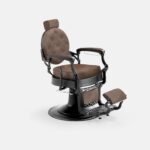 DD Hairdressing Barbierstuhl hydraulisch braun MAE