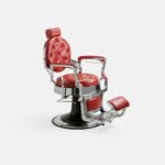 DD Hairdressing Barbierstuhl hydraulisch klassisch rot MACK
