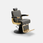 DD Hairdressing Barbierstuhl vintage ausziehbar schwarz GON