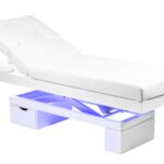 DD Wellness elektrische Behandlungsliege Heizung LED weiß