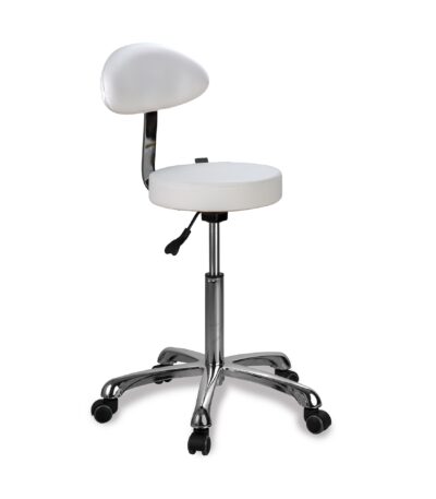 DD Wellness Hocker mit Rückenlehne weiß Opal