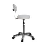 DD Wellness Hocker mit Rückenlehne weiß Opal