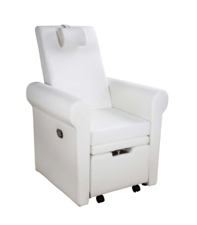 DD Wellness Pedicure-Stuhl verstellbarer Fußstütze weiß AVENTUR