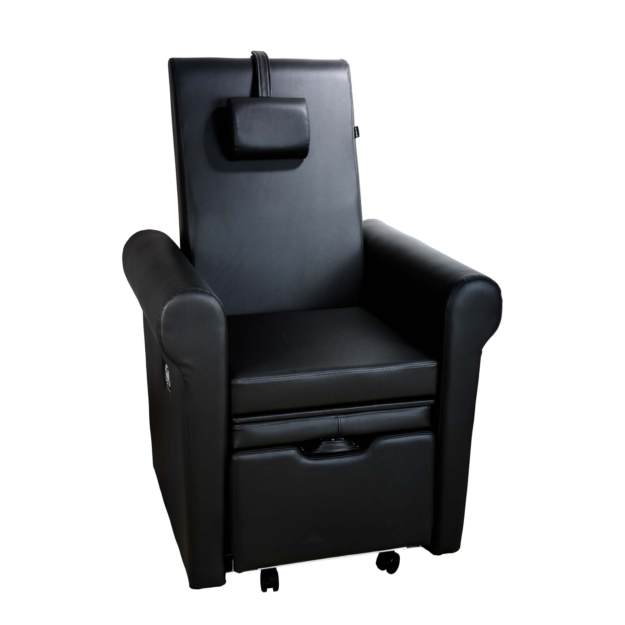 DD Wellness Pedikürestuhl mit Fußbad schwarz AVENTUR DD Wellness Pedikürestuhl mit Fußbad schwarz AVENTUR