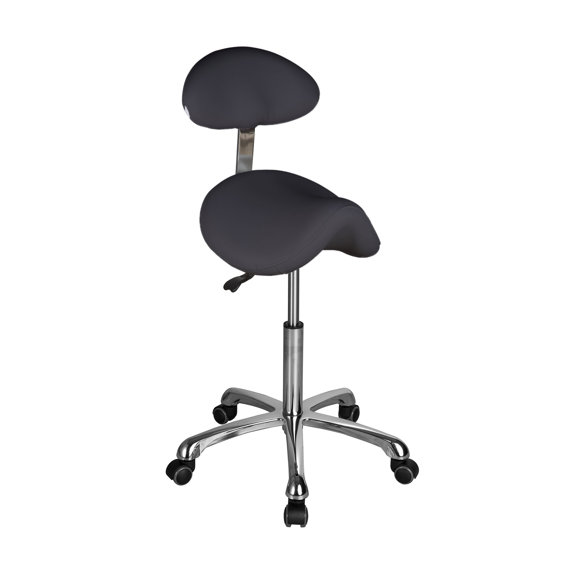 DD Wellness Sattelhocker mit Rückenlehne dunkelgrau OBSI DD Wellness Sattelhocker mit Rückenlehne dunkelgrau OBSI