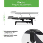 Habys Behandlungsliege elektrisch grau Fortis 2