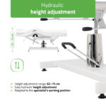 Habys Behandlungsstuhl hydraulisch 360° drehbar weiß Alora