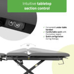 Habys elektrische Behandlungsliege grau Evero Cross X5 ERGO