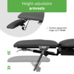 Habys elektrische Behandlungsliege grau Evero Cross X5 ERGO