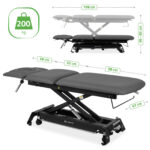 Habys elektrische Behandlungsliege grau Evero Cross X5 ERGO