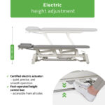 Habys elektrische Behandlungsliege grau Proxima V2 Ergo