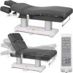 Habys elektrische Massageliege beheizt grau Gemini Flex