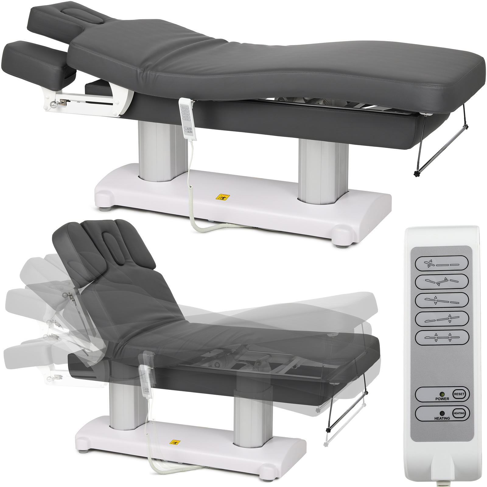 Habys elektrische Massageliege beheizt grau Gemini Flex Habys elektrische Massageliege beheizt grau Gemini Flex