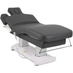 Habys elektrische Massageliege beheizt grau Gemini Flex