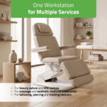 Habys elektrischer Behandlungsstuhl 3 Motoren beige Tavia
