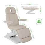 Habys elektrischer Behandlungsstuhl 3 Motoren beige Tavia