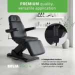 Habys elektrischer Behandlungsstuhl 4-fach schwarz Selia PRO 4