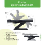 Habys elektrischer Behandlungsstuhl 4-fach schwarz Selia PRO 4