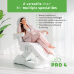 Habys elektrischer Kosmetikstuhl 3 Motoren weiß Leo PRO 4