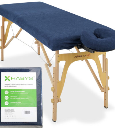 Habys Frottee-Set 60/165 cm marineblau