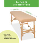 Habys Frottee-Spannbetttuch 60-65/180-185 cm beige